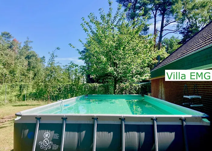 Emg Nah Hannover Mit Pool, Kamin, Garten, Teich, Wald, Partyraum Fuer Familien Gruppen Bis 22 Personen Villa *