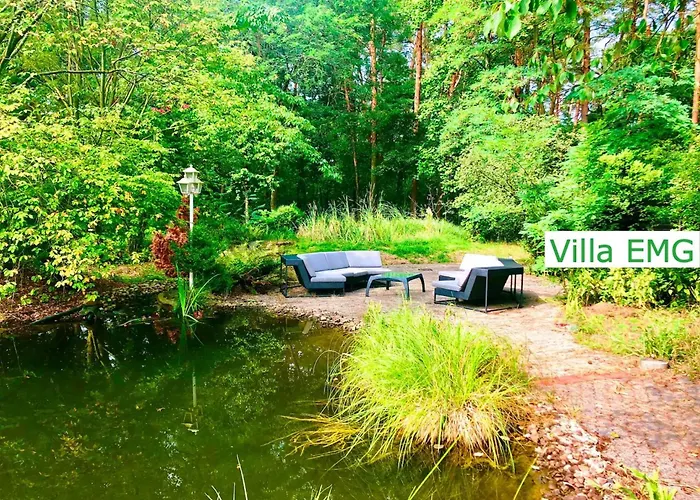 Villa Emg Nah Hannover Mit Pool, Kamin, Garten, Teich, Wald, Partyraum Fuer Familien Gruppen Bis 22 Personen Celle